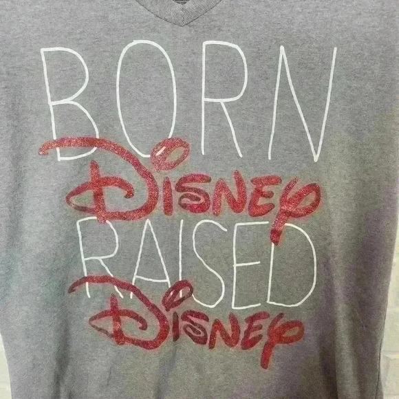 Disney store women's gray v-neck t-shirt size XL - Picture 3 of 6